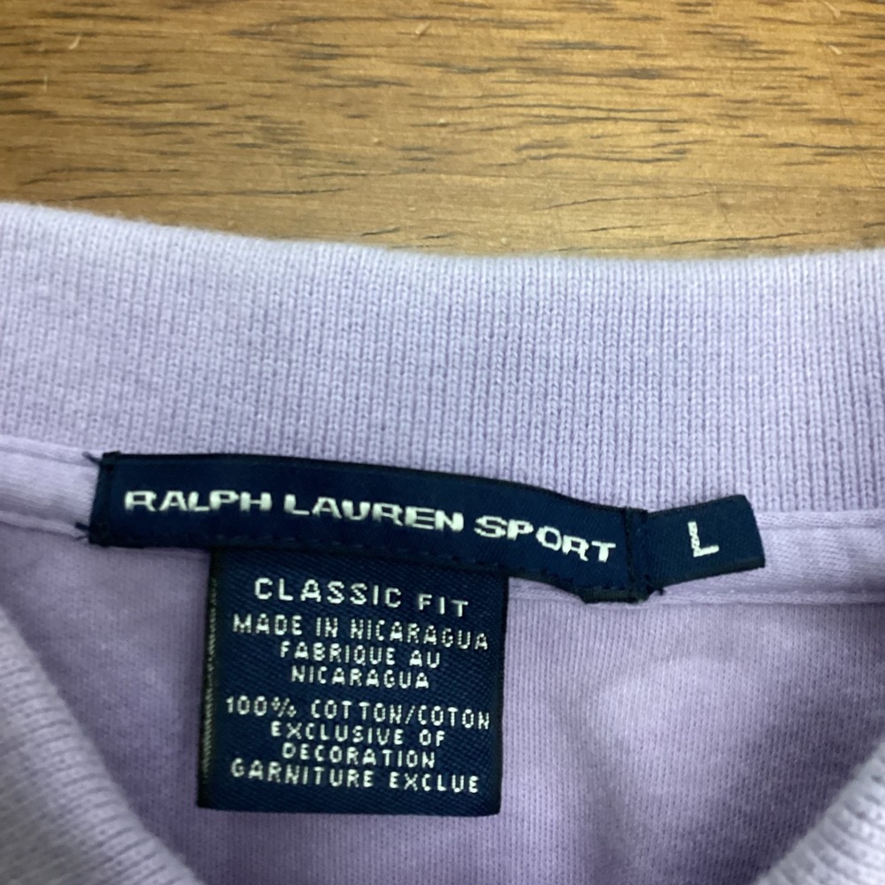 Ralph Lauren Sport Womens Purple Classic Fit Cotton Mesh Polo Shirt Large - Picture 4 of 7